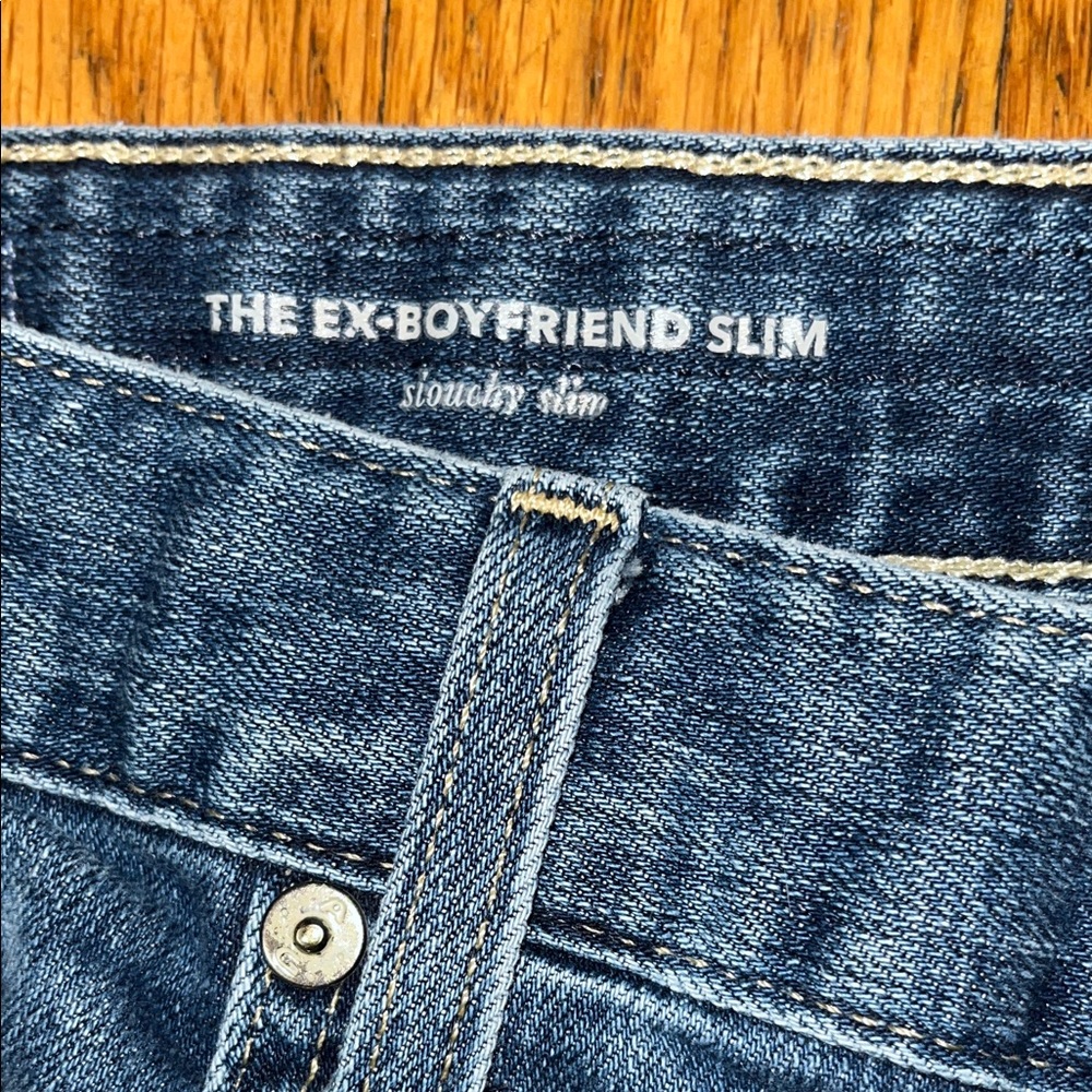 AG Adriano Goldschmied The Ex Boyfriend Slim Blue Denim Jeans Size 29 - Picture 3 of 16